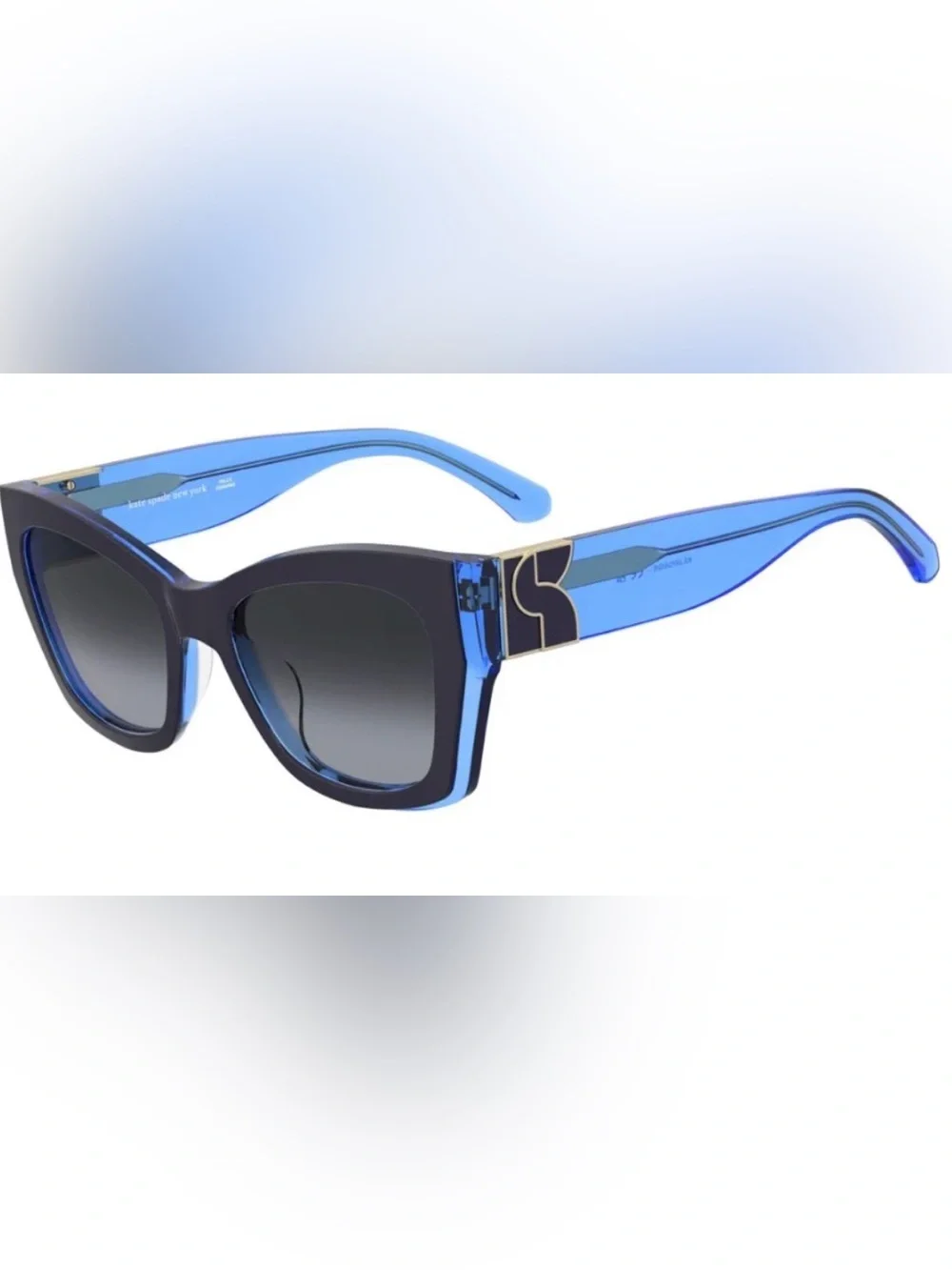 Blue Kate Spade Sunglasses with Signature Logo - Women Accessories w/ case - Picture 1 of 1